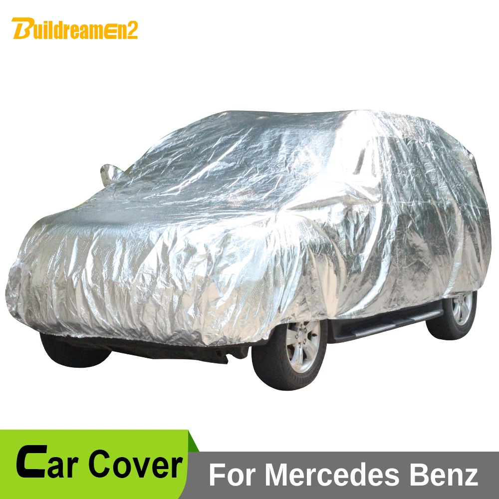

Buildreamen2 Waterproof Car Anti UV Sun Snow Rain Hail Dust Protection Covers For Mercedes-Benz GLK 200 220 250 280 300 320 350