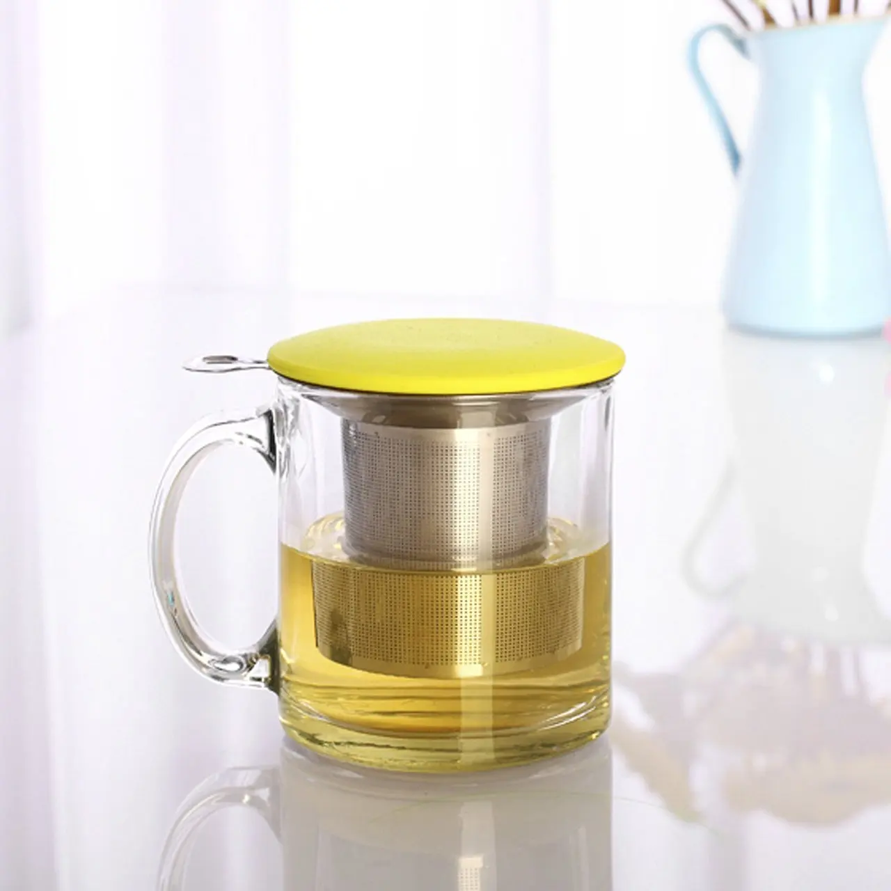 Reusable Stainless Steel Tea Infuser Basket Fine Mesh Tea Strainer with