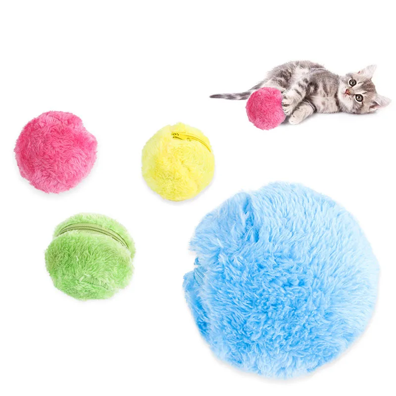 

JORMEL 1pc Fashion Magic Roller Ball Toy Automatic Roller Ball Magic Ball Pet Dog Cat Electric Toy