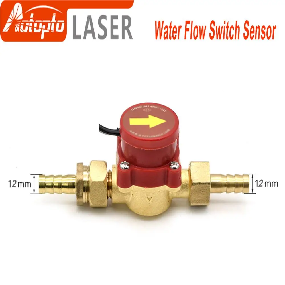 Water Flow Switch Sensor 8/10/12mm for CO2 Laser Engraving Cutting Machine