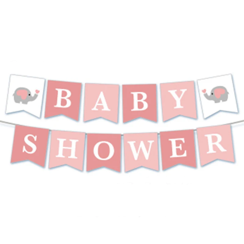 1 комплект Ipopu elephant Baby Shower для мальчиков и девочек It's a Boy It's a Girl вечерние принадлежности для дня рождения - Цвет: style3