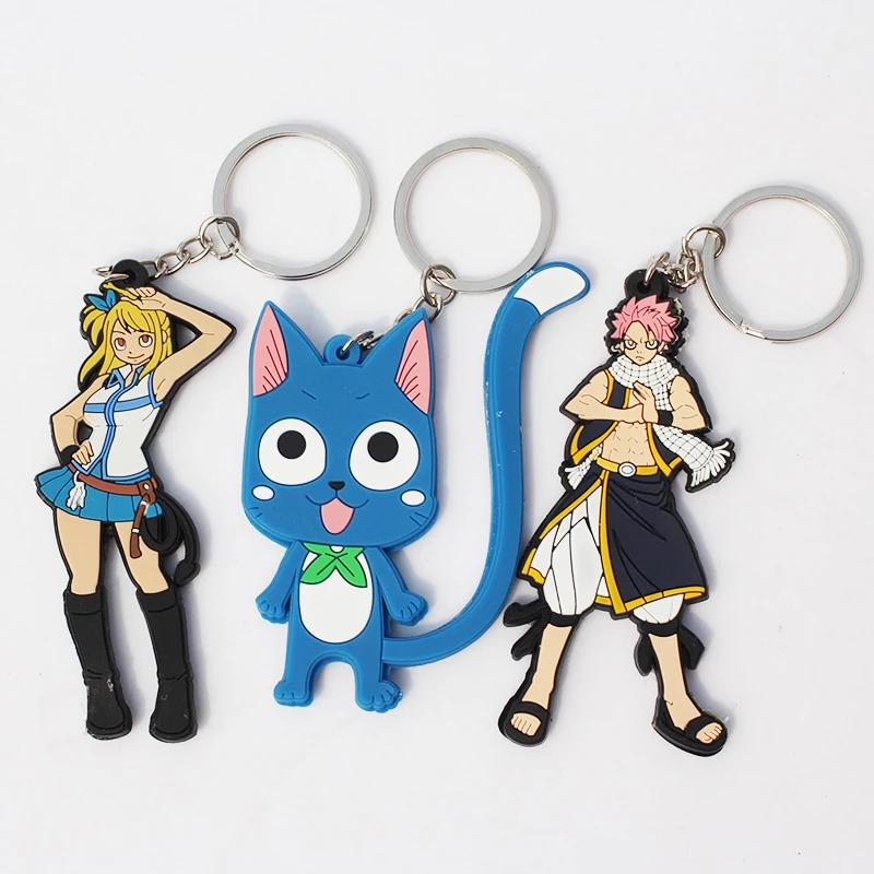 フェアリーテイルルーシー夏ハッピーpvcフィギュアおもちゃキーホルダーキーホルダー子供のギフトのため Figure Toy Toys Free Shippingfairy Tail Lucy Aliexpress