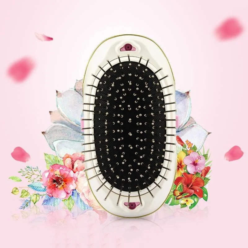 New Portable Electric Anti-static Ionic Hairbrush Mini Hair Brush Massage Small Electric Straight Hair Hairdressing Tangled Comb