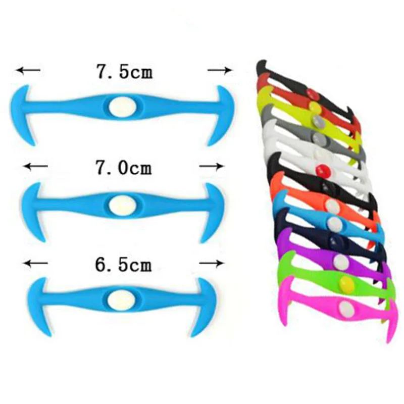 JUP 1 Bag /12 Roots None Necktie Shoelaces Adult Children Unisex Men Boy Elastic Silicone Shoelaces Casual Sports Lazy Shoelaces
