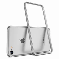Sleek Aluminum Metal Bumper Phone Case - iPhone 7 and 8 (Silver)