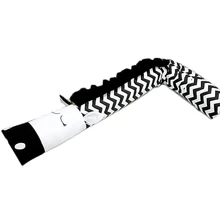 Black And White Zebra-Shaped Children'S Bed Crib Guardrail Bumper Pillow Anti-Collision Bar Baby Bed Protection Guardrail