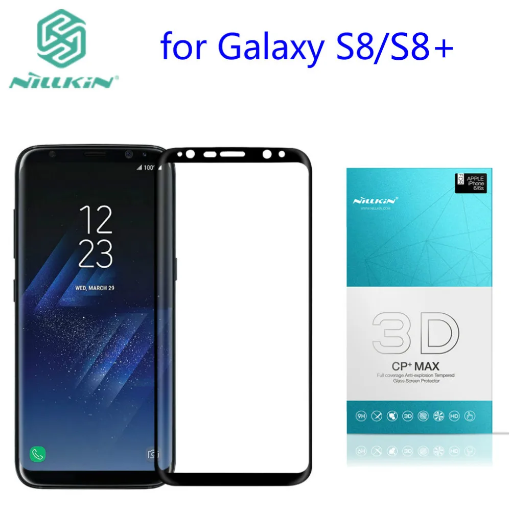 for Galaxy S8 Glass Nillkin 3D CP Full coverage Anti Explosion Tempered Glass Screen Protector For