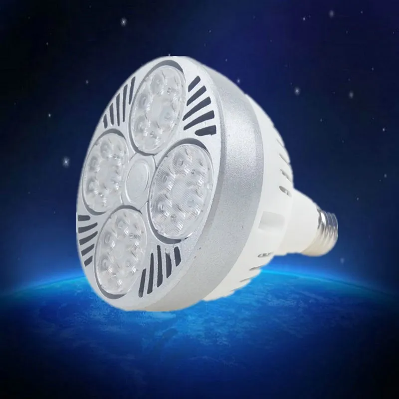 Светодио дный 4 шт. Светодиодная лампа Par30 35 Вт Track Light Прожектор Лампа Par30 E27 Cob Osram светодио дный LED теплый белый точечный светильник для кухни