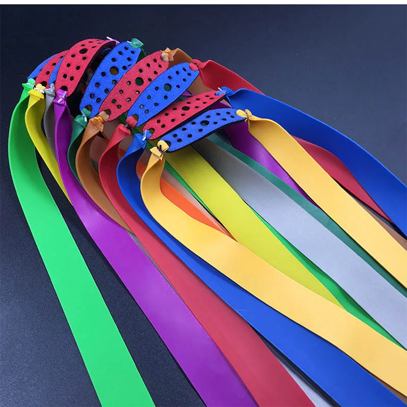 

New Arrival 1PCS Outdoor Slingshot Powerful Elastic Flat Rubber Band Hunting Sports Catapult Kit Set Practical