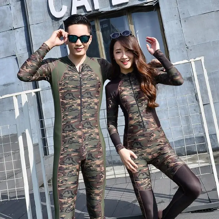 

Conjoined Long Sleeves Diving Suit Swim Suit Prevented Bask In Jellyfish Garment Snorkeling Bathing Swim Wear Swimming  lover