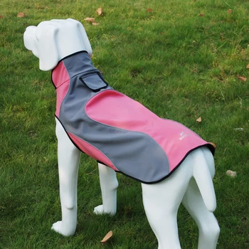 

New Pet Clothes For Dog Waterproof And Warm Fleece Dogs Coat Jacket Outdoor Safety Raincoats With Reflective