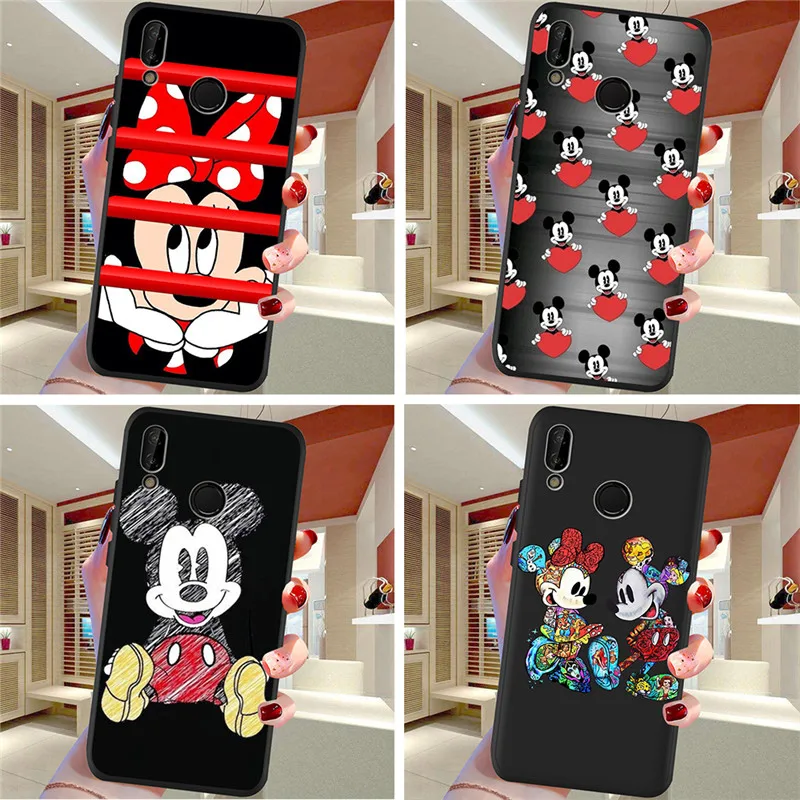 

Mickey Mouse For Huawei P8 P10 P20 P30 Mate 10 20 Honor 8 8X 8C 9 V20 20i 10 Lite Plus Pro Case Cover Coque Etui Funda Capa cute