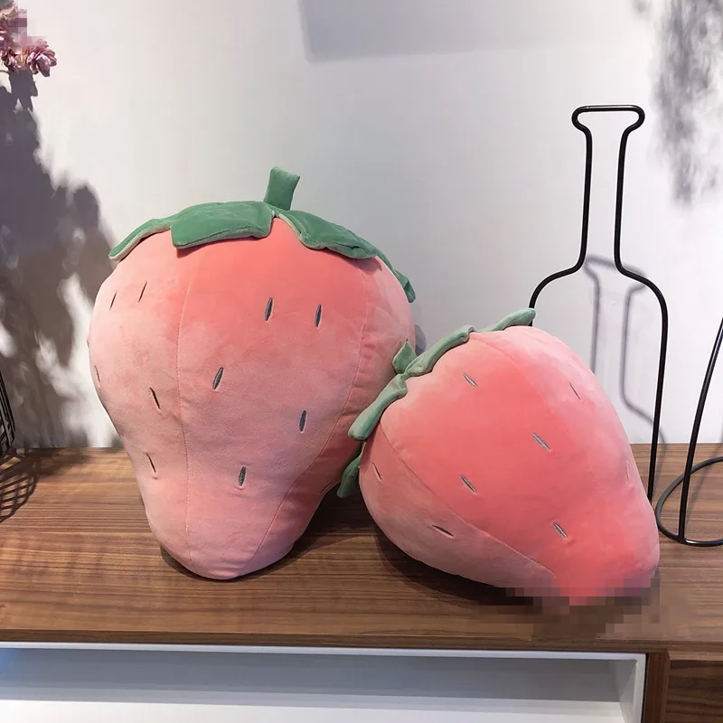Dorimytrader kawaii soft strawberry plush pillow fruit Korean doll hand warm toy doll for girl gift decoration 20inch 50cm DY50527 (19)