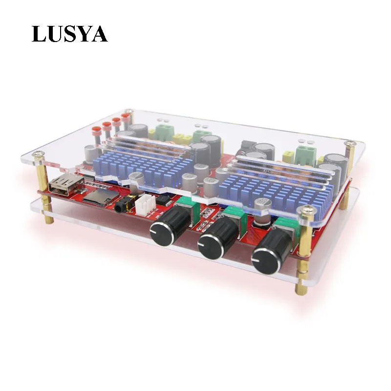 

Lusya TPA3116D2 Wireless Bluetooth 2.1 Stereo Digital Audio Receiver Amplifier Board 60W*2+100W DC12V-24V XH-M560 G4-009