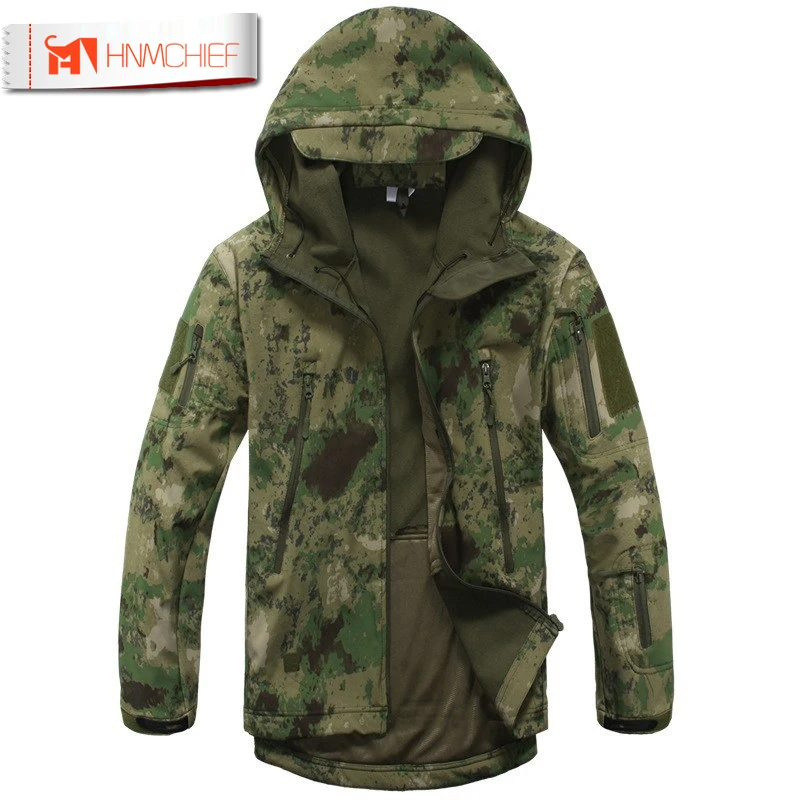 

Lurker Shark Skin Softshell V4 Military Tactical Jacket Men Waterproof Windproof Warm Coat Camouflage Hooded Camo Army Dropship
