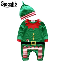 Рождественская одежда для малышей; одежда с длинными рукавами для маленьких мальчиков; Одежда для новорожденных; комбинезон для девочек; детская одежда для сна; праздничный костюм; подарок