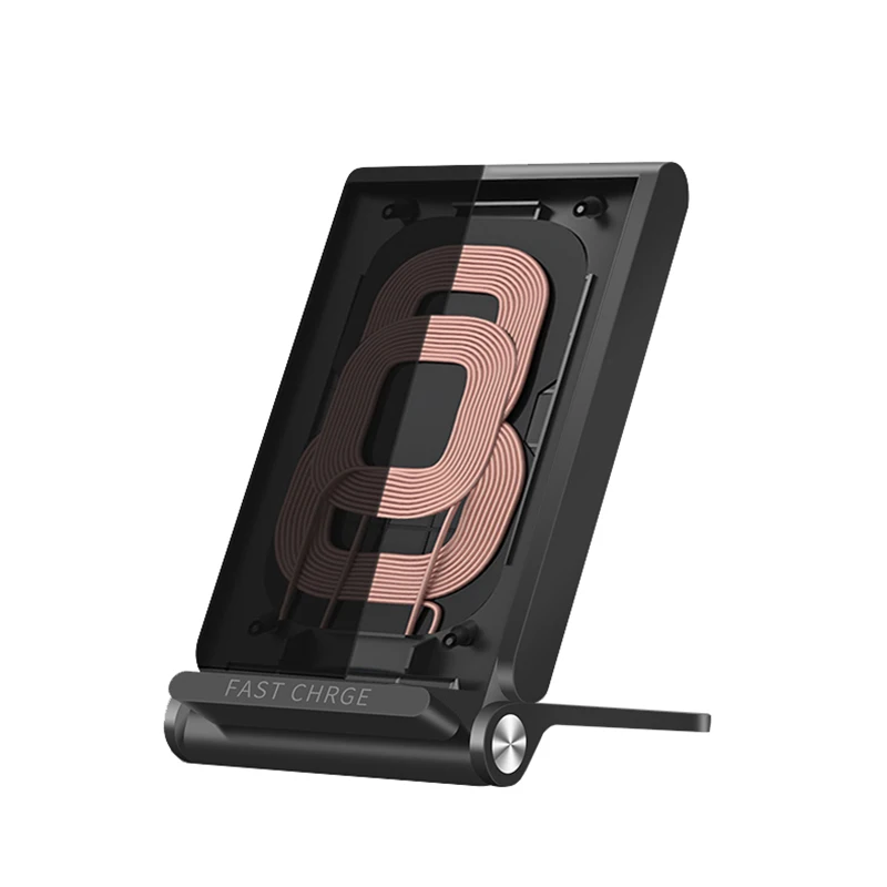 BBSW 3 Coils Qi Wireless Fast Charger Folding Charging Stand Pad For SAMSUNG S8 S8 Plus S7 Edge S6 Edge+Note 5 8 For iPhone X 8 (6)