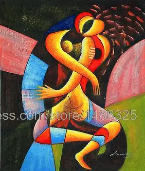 

Oil Painting Abstract Portrait Colour Contrast Modern Art Hand Painted Scarface Painting Girls Bedroom Decor Famous Realistic