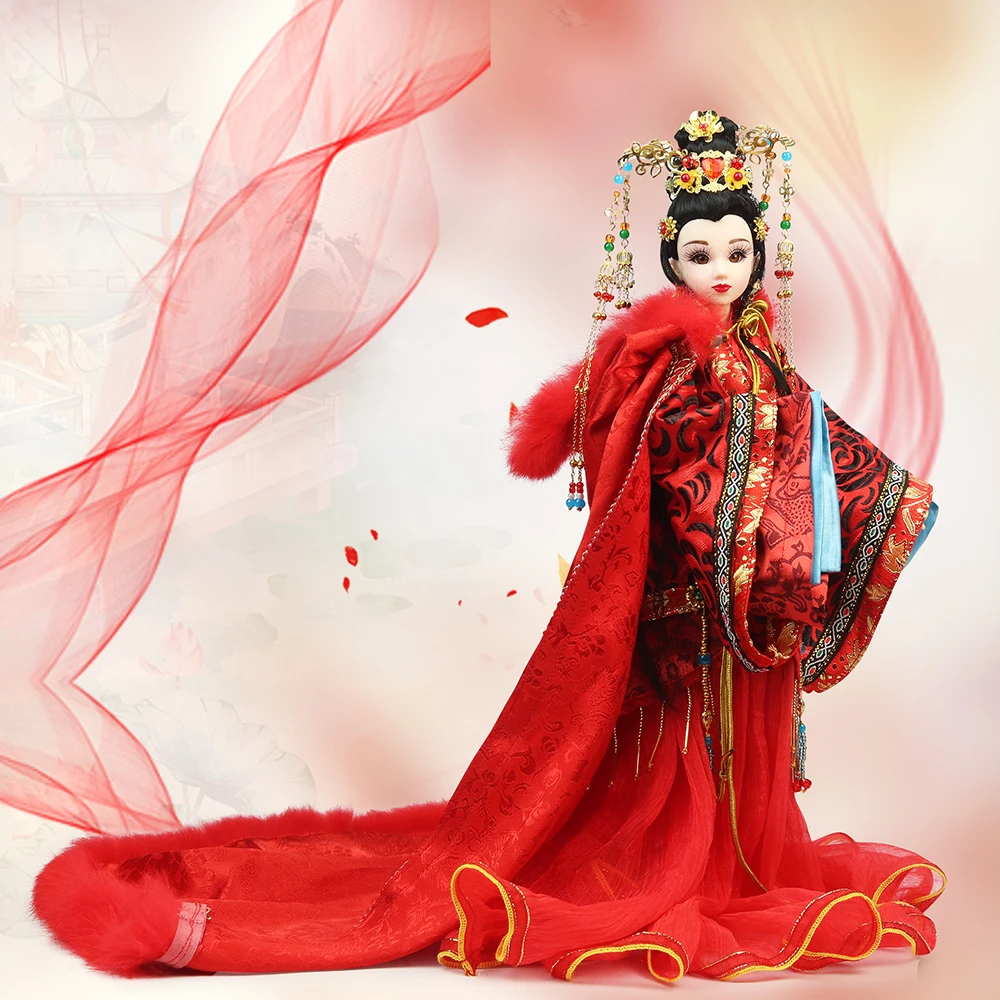 East Charm Han Dynasty Bride Joint Body BJD с свадебным платьем подставкой и коробкой 35 см игрушки