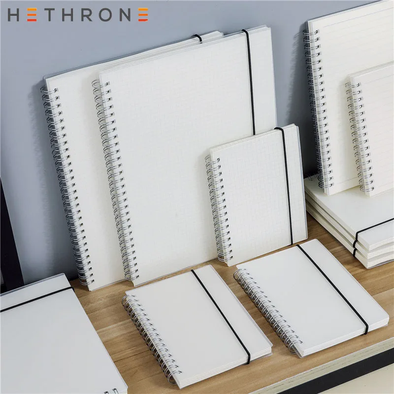 

Hethrone A5 A6 Loose Leaf Notebook Spiral Binder DOT Blank Grid Paper Weekly plan Paper Stationery For School Office Notepad