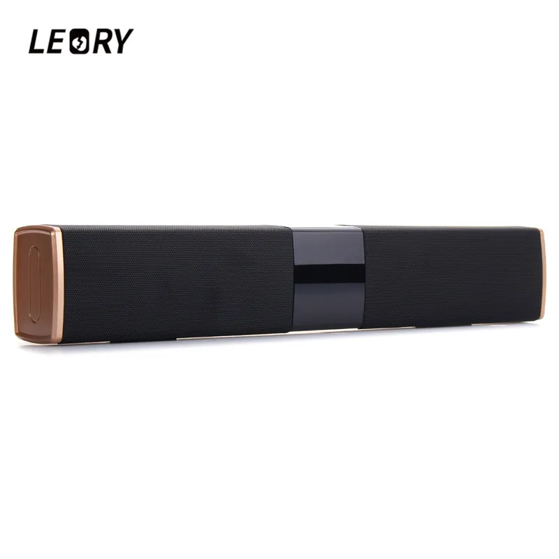 

LEORY Soundbar Wireless bluetooth Speaker Portable Remote Control Clock Speaker TF Card Slot for Iphone Smartphones