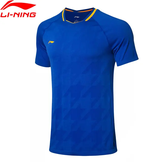 US $22.80 Li-Ning Men Badminton Competition AT DRY T-Shirts Polyester Nylon National Team Fans Version LiNing