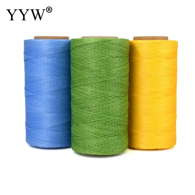 

YYW Wholeslae 0.8mm Polyester Cord Plastic Spool 48x101x31mm Approx 260m/Pc For DIY Jewelry Making Accessory