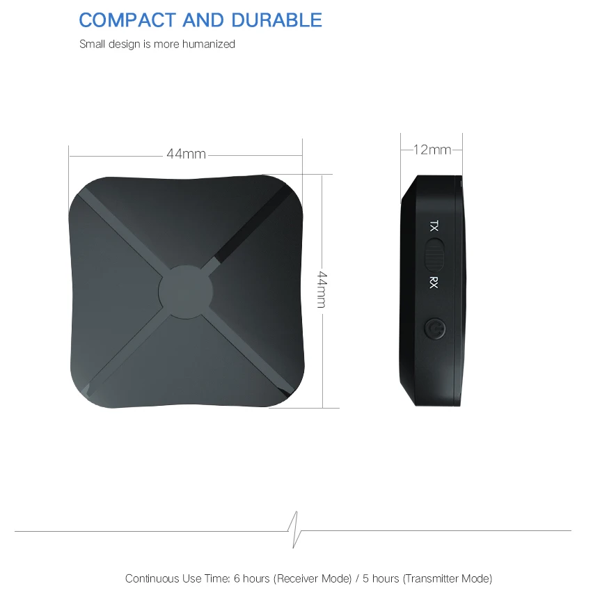 Kebidu 2 в 1 Bluetooth передатчик приемник 3,5 мм беспроводной адаптер Bluetooth 4,2 стерео аудио ключ для ТВ автомобиля/дома колонки