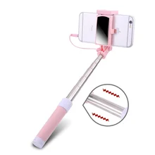 

Ecusells Fashion Mini Selfie Stick Handheld Self-portrait Holder Stick Extendable For Cell Phone With Mirror For IPhone X 8 7