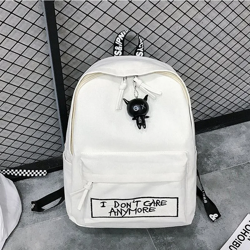 

School Backpack for Teenage Girls Boys Large School Bag Student Bag Pack Women Teen Back Pack Black College Casual Korean 2019