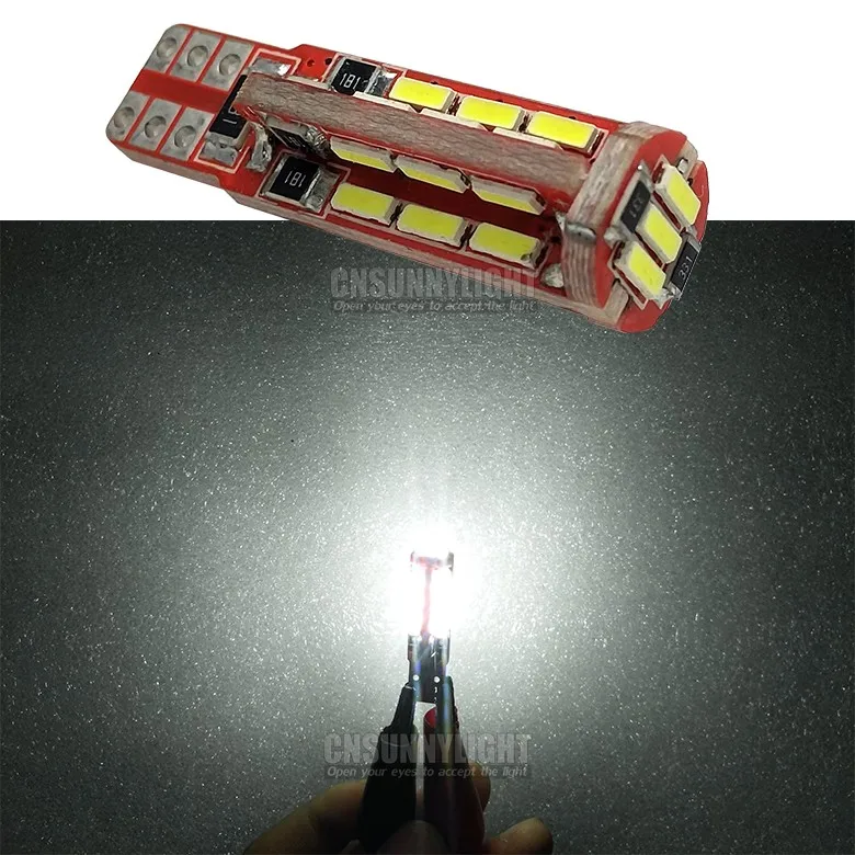 2PCSX Car Styling Car Auto LED T10 194 W5W Canbus 27 smd 4014 LED Light Bulb No error led light parking T10 LED Car Side Light (2)
