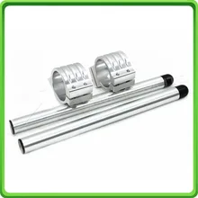 50 мм Серебряная мотоциклетная вилка клип-Оны и рули трубы для модель Aprilia RSV 1000/фабрика 2006 2007 2008 2009 зажимные ручки