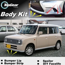 Бампер для губ дефлектор губ Для Suzuki Lapin передний спойлер юбка для TopGear друзья Тюнинг автомобиля вид/комплект кузова/полоса