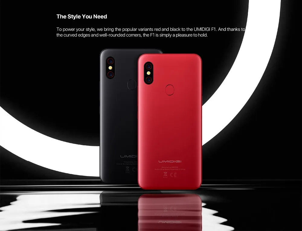 UMIDIGI F1 Play Android 9,0 телефон 6," FHD+ 6 ГБ 64 Гб Helio P60 Быстрая зарядка NFC двойной 4G 16 МП разблокировка отпечатков пальцев мобильный телефон