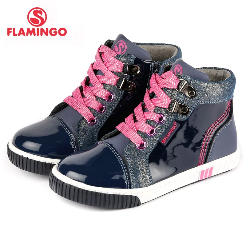 

FLAMINGO brand 2017 new collection autumn/winter fashion kids boots high quality anti-slip kids shoes for girl 72B-XY-0316