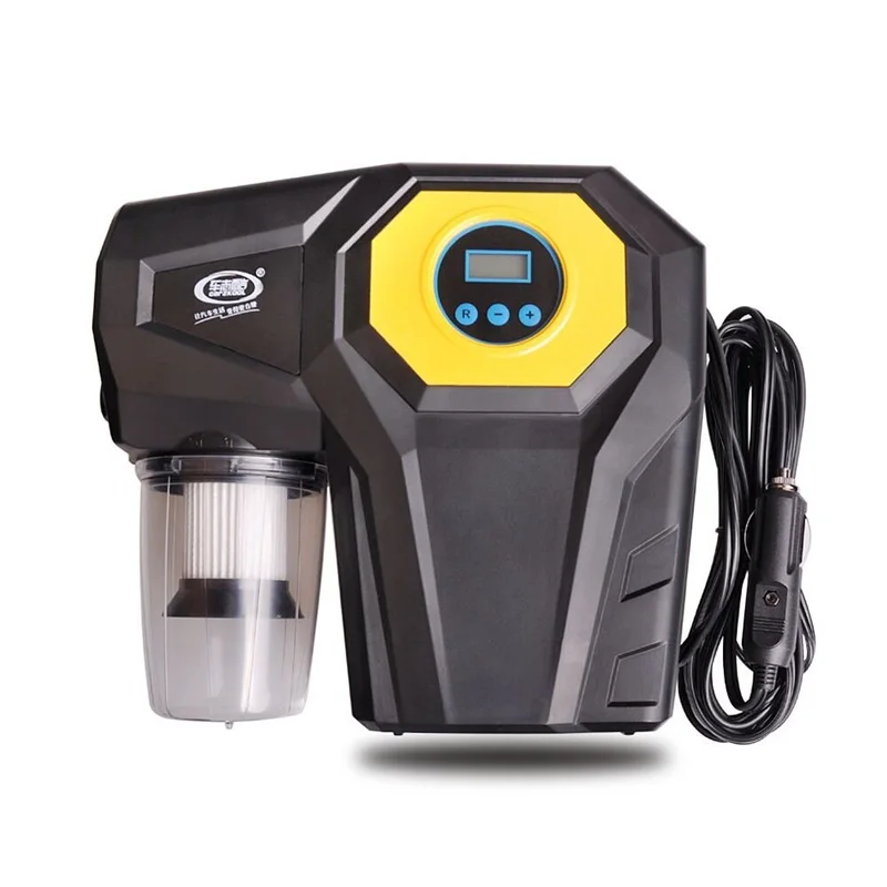 

12V DC 120W Car LCE Digital Display 4-In-1Inflator Pump Compressor Car Vacuum Cleaner With Light Air Compressor Tire Inflation