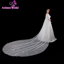 Элегантный длинный кружевной Свадебный жакет цвета слоновой кости Болеро для свадьбы накидка с цветами свадебный плащ на заказ накидка Болеро