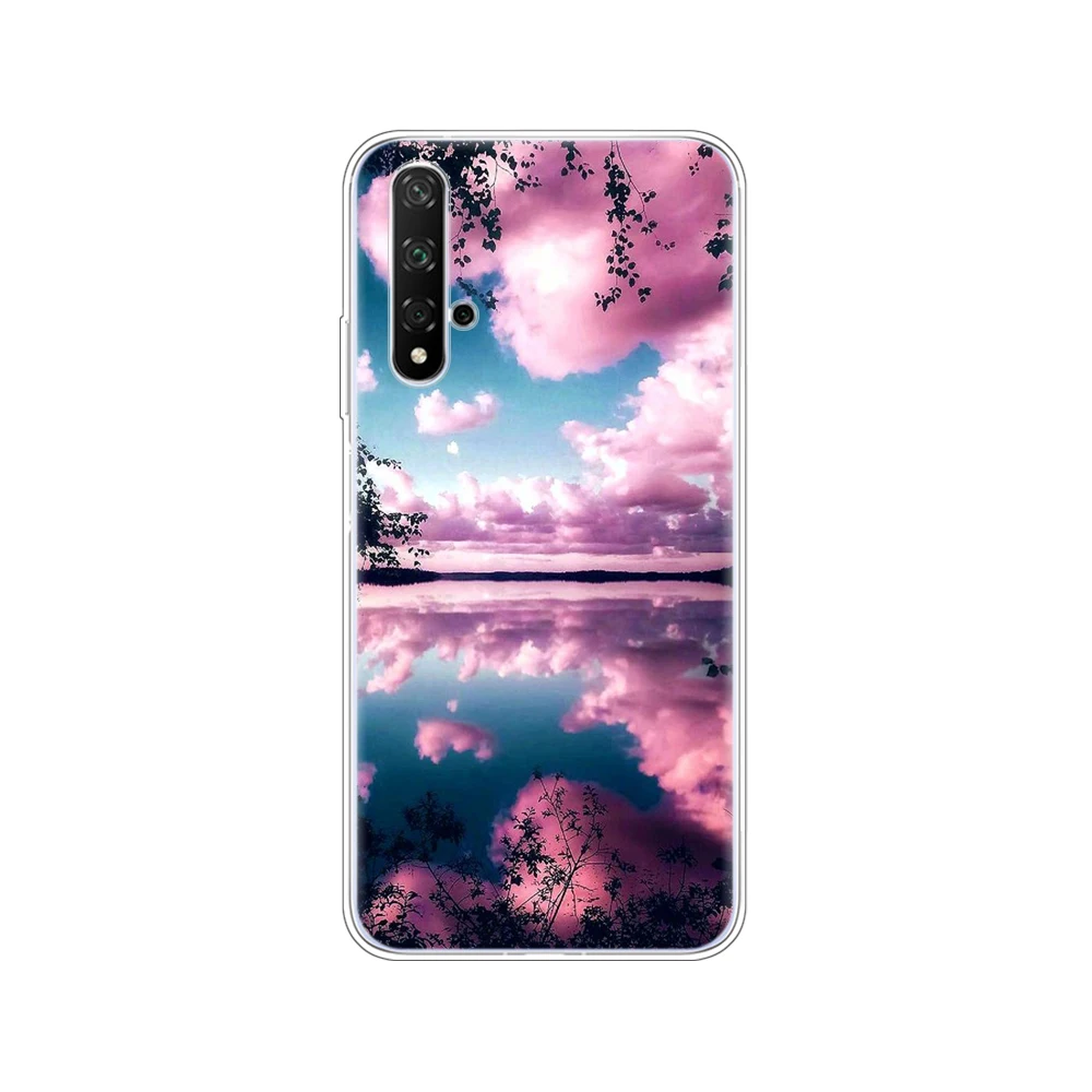 Case On Honor 20 Case Silicon Back Cover Phone Case For Huawei Honor 20 Pro Lite Honor20 YAL-L21 YAL-L41 Luxury Cartoon - Цвет: 11083
