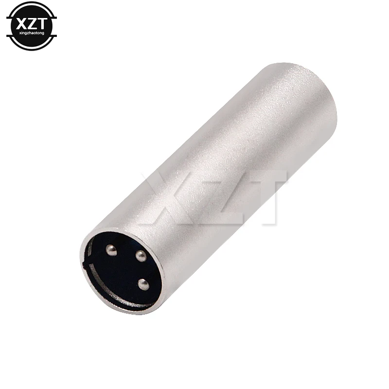 

High Quality & Universal 3 Pin XLR Plug Nickel Plated Coupler Female Gender Changer Audio Microphone DJ Adapter