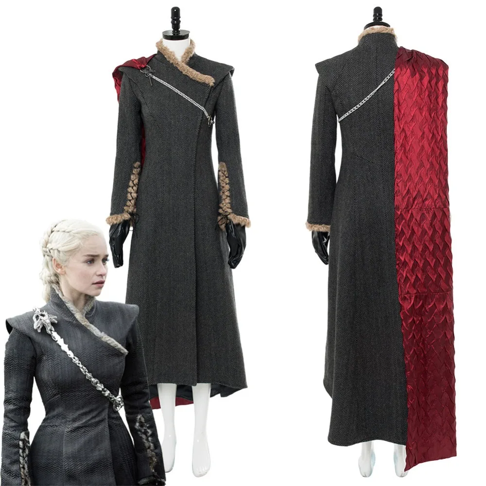 

Cosplay Daenerys Targaryen Costume Dany Gown Dress Game of Thrones Season 7 Mother of Dragon Cosplay Costume Custom Made