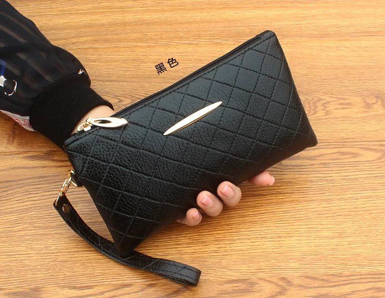 CICICUFF Женский кошелек из искусственной кожи сумка клатч с бахромой для девочек клатч на молнии Кошелек для монет женская сумка на запястье сумка для покупок - Цвет: Черный