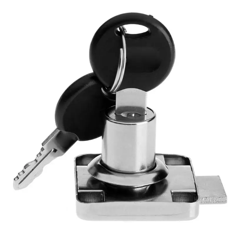 

1Pc Furniture Square Desk Drawer Lock Wardrobe Lock Steel Zinc Alloy 136C Drawer Lock Desk Furniture Cabinet Locker with 2 Keys