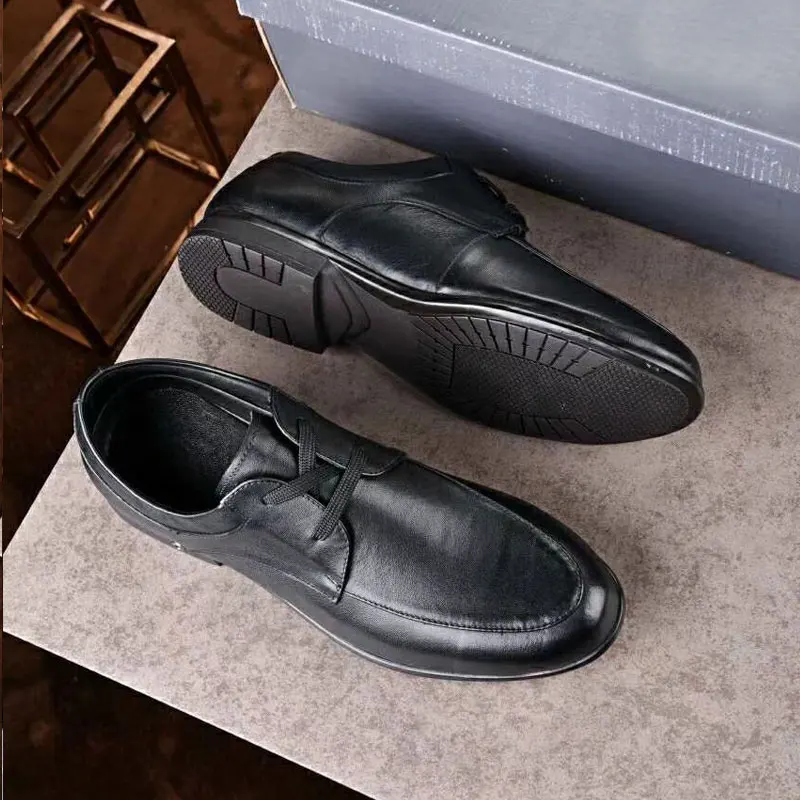 

2018 Autumn Mens Formal Shoes Genuine Leather Crocodille Patterm Dress Business Flat Oxford Casual Lace Up For Men Wedding Shoes