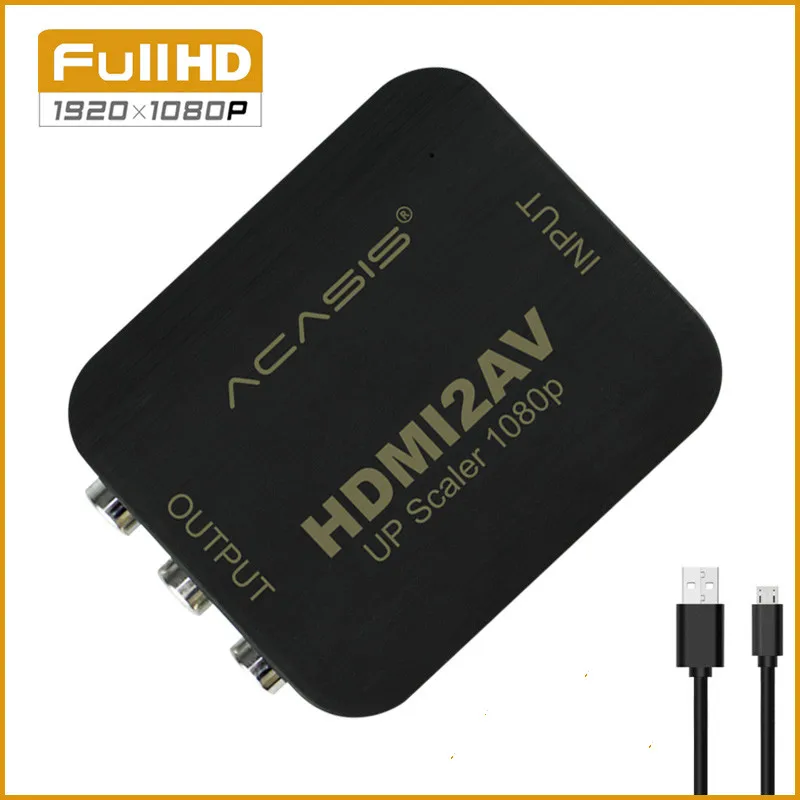 Адаптер преобразователь Acasis HDMI2AV 1080P HDMI в SCART AV HD видео аудио адаптер in Scart out для PS4