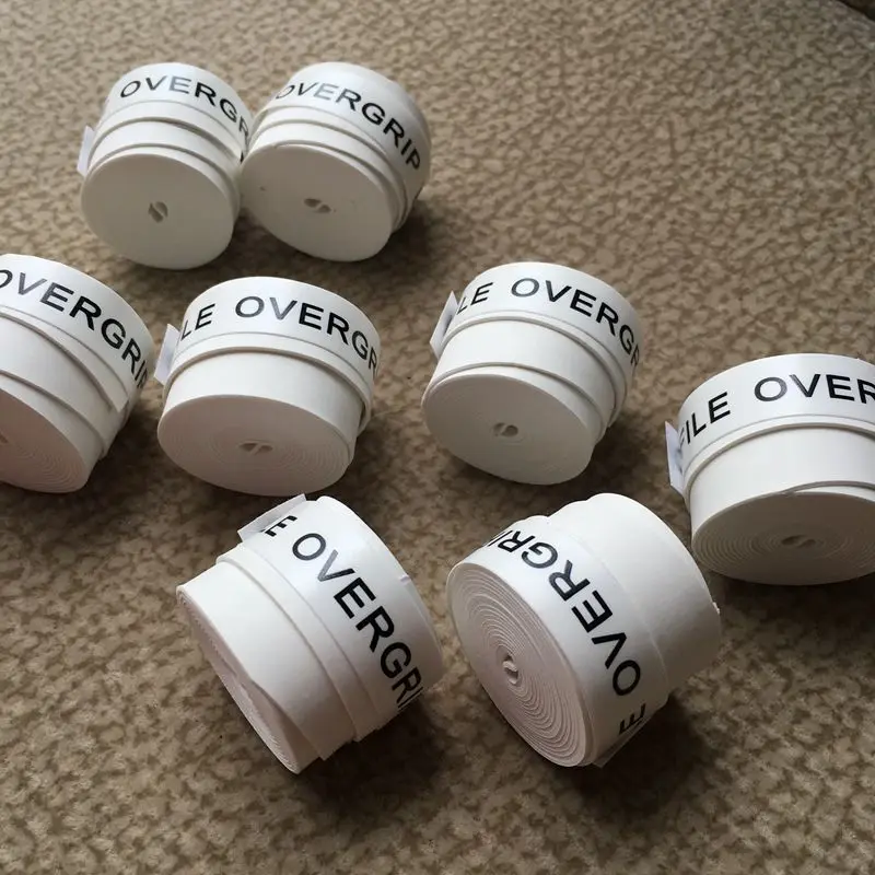 10 قطعة جديد وصول تنس قبضة ، تنس overgrip ، الريشة قبضة ، الريشة overgrip (الأبيض)
