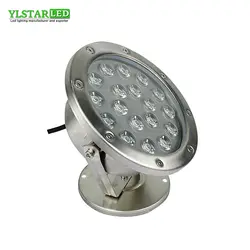 Ylstar Бесплатная доставка Светодиодный прожектор 18 Вт переменного тока/DC12V свет для плавательных бассейнов IP68 подводная лампа лампы для