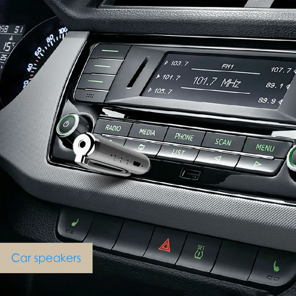 Bluetooth Pens Car Bluetooth Receiver AUX Speaker Audio Receiver Bluetooth Companion Wireless Hands free Receive Call (6)