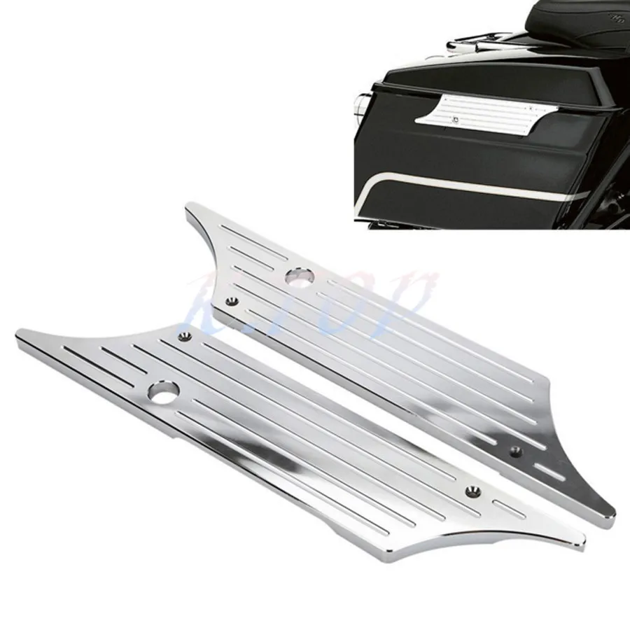 Billet Hard Saddlebag Bags Latch Cover Fit for Harley Touring 1993-2013 1
