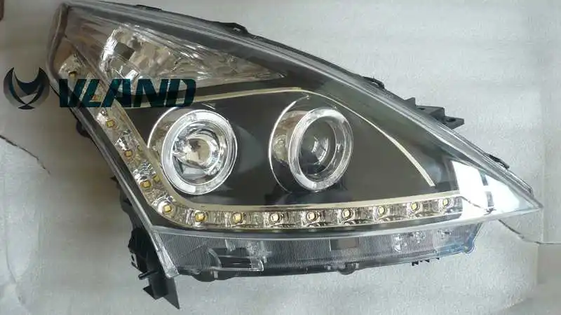 VLAND фабрика для автомобиля фара для Teana 2008 2009 2011 2012 светодиодный головного света Teana H7 объектив фары Plug And Play+ Водонепроницаемый