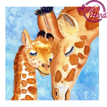 

Diamond embroidery Giraffe stickers round rhinestone diy 5d diamond cross stitch crystal diamond mosaic pattern animals puzzle